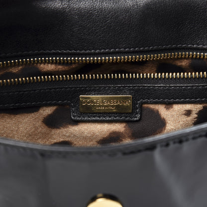 Dolce & Gabbana Patent Large Miss Sicily Satchel Black 10 of 17