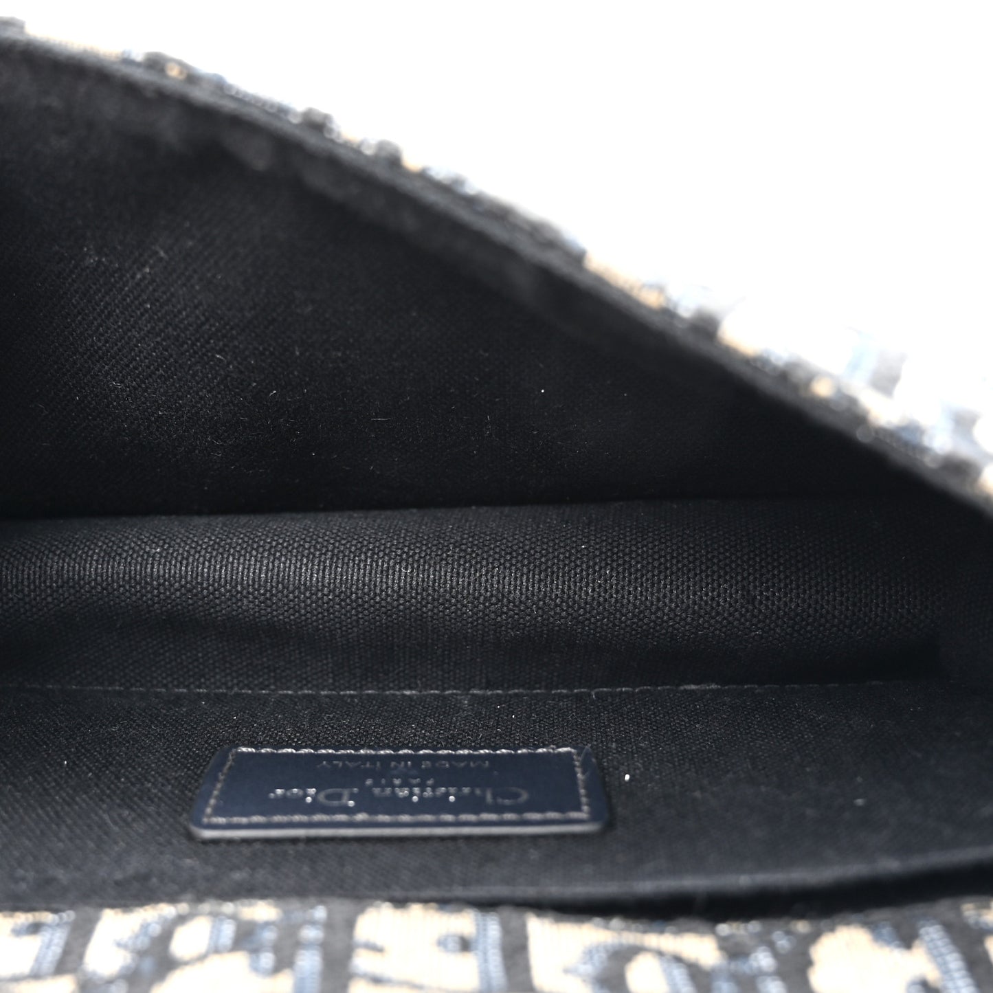 Oblique Calfskin 30 Montaigne East West Chain Flap Bag Blue