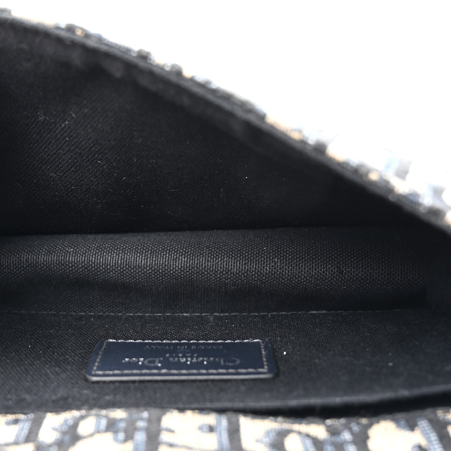 Christian Dior Oblique Calfskin 30 Montaigne East West Chain Flap Bag Blue 5 of 12