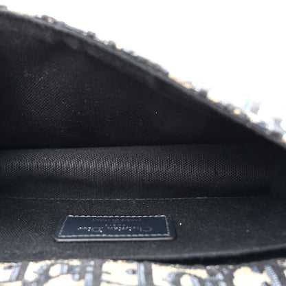 Christian Dior Oblique Calfskin 30 Montaigne East West Chain Flap Bag Blue 5 of 12