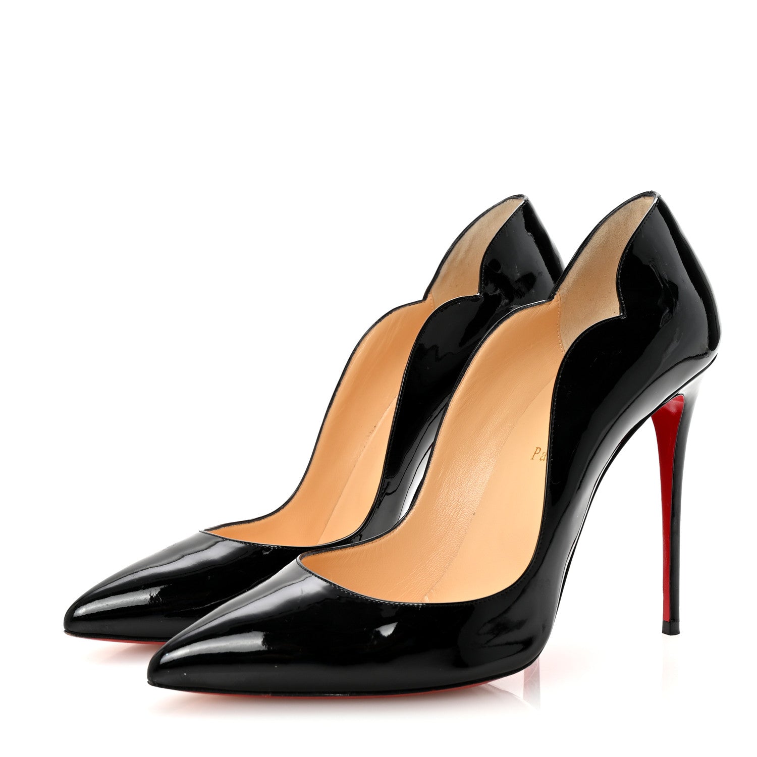 Christian Louboutin Patent Hot Chick 100 Pumps 41 Black 4 of 8