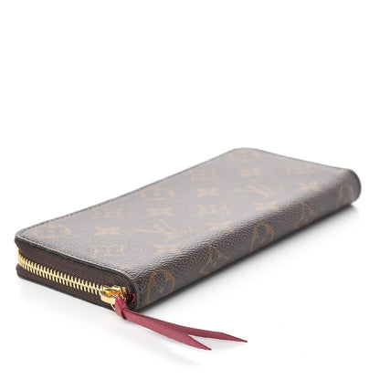 Louis Vuitton Monogram Clemence Wallet Fuchsia 3 of 9
