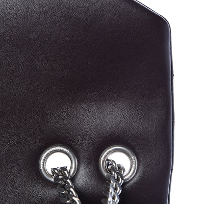 Saint Laurent Calfskin Y Quilted Monogram Medium Loulou Chain Satchel Amaranto 9 of 12