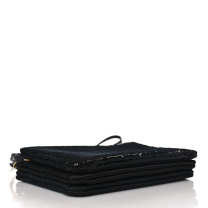 Celine Sequin Small Trio Crossbody Bag Black 3 of 9