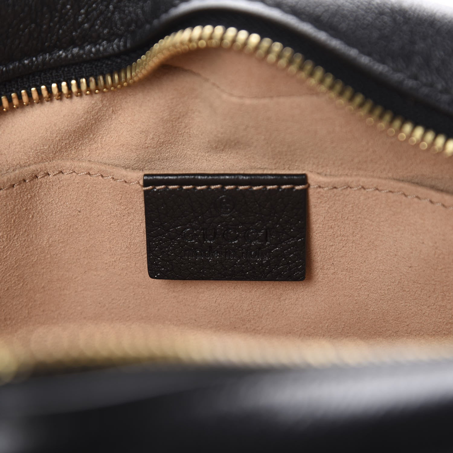 Gucci Monogram Matelasse Diagonal Small GG Marmont Chain Shoulder Bag Beige Black 9 of 12