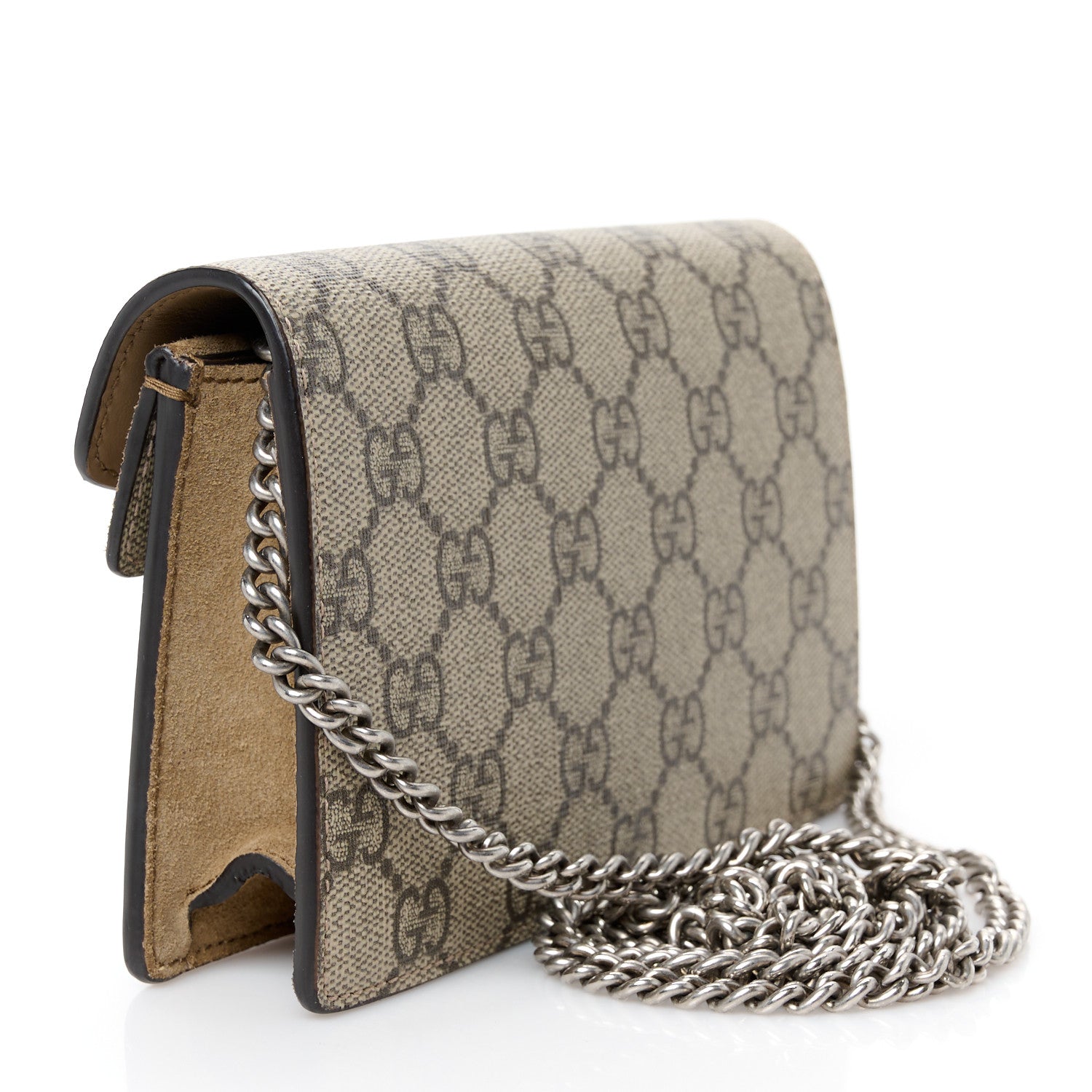Gucci GG Supreme Monogram Super Mini Dionysus Shoulder Bag Taupe 3 of 10