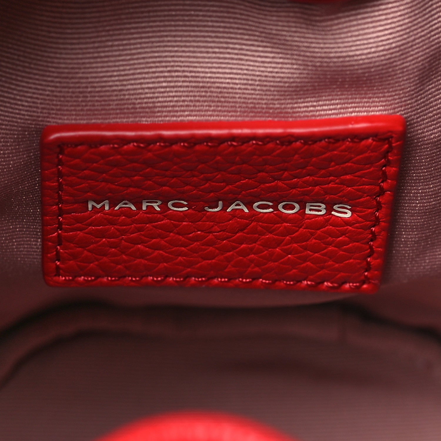 Marc Jacobs Grained Calfskin The Mini Bucket Bag True Red 6 of 8