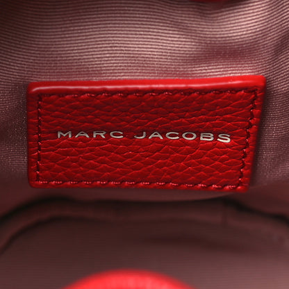Marc Jacobs Grained Calfskin The Mini Bucket Bag True Red 6 of 8