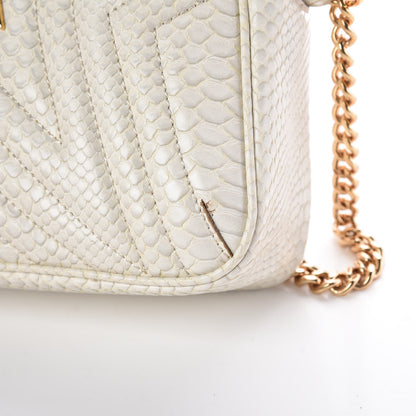 Stella McCartney Snakeskin Effect Star Patch Shoulder Bag Ivory 11 of 11