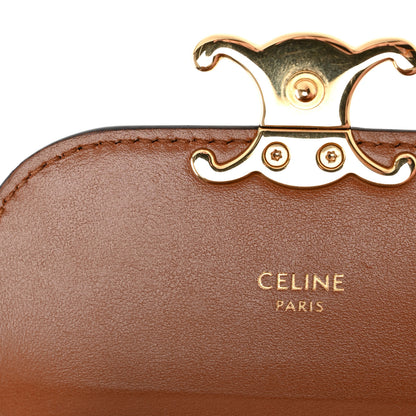 Celine Canvas Leopard Small Triomphe Wallet Tan 10 of 13