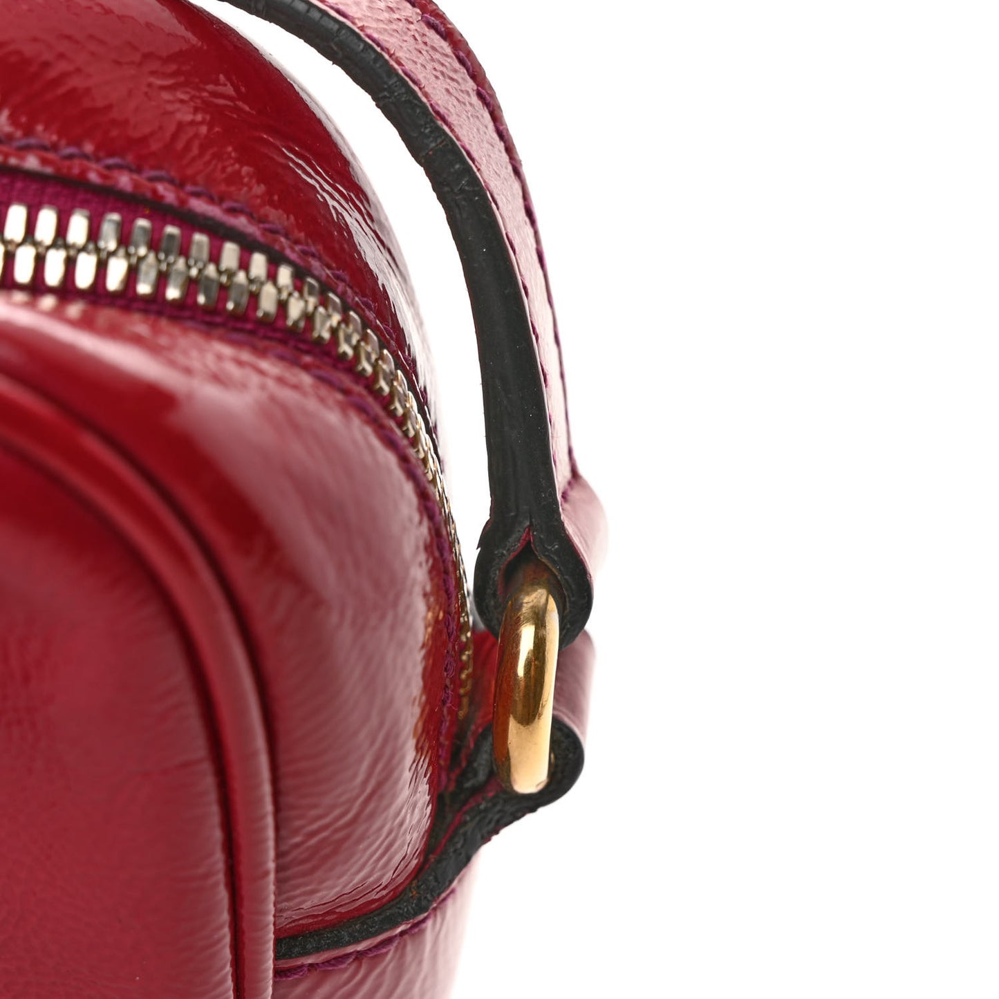 Soft Patent Small Soho Disco Bag Bright Bougainvillea