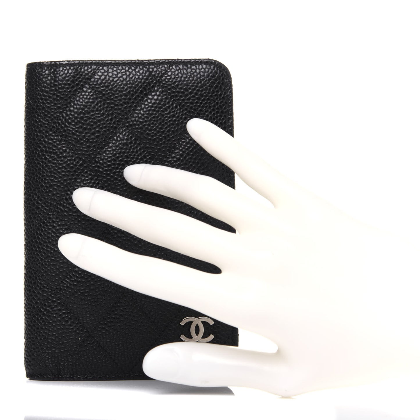 Caviar Quilted Agenda Cover Black