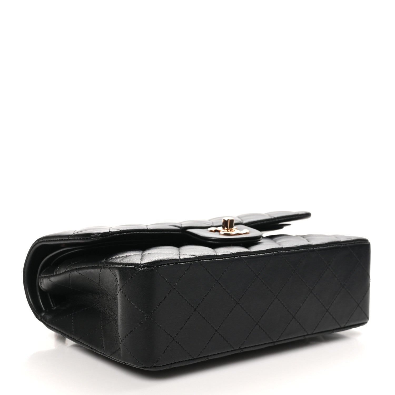 Chanel Lambskin Quilted Small Double Flap Black 4 of 11