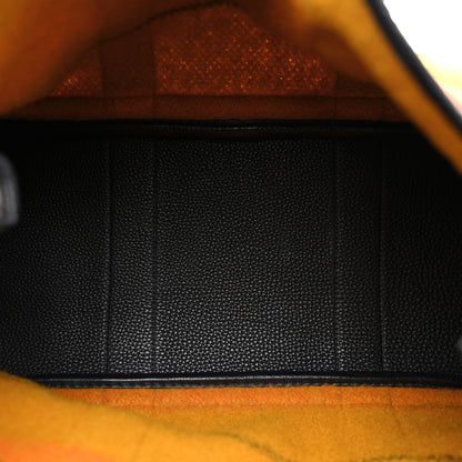 Hermes Wool Rocabar Garden Party Tote 36 MM Orange Bleu Marine 5 of 10