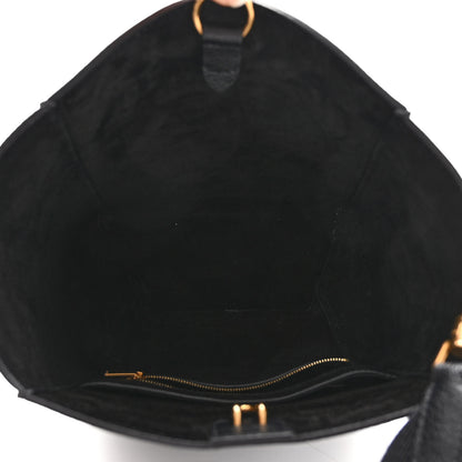 Celine Soft Grained Calfskin Small Sangle Bucket Bag Black 5 of 9