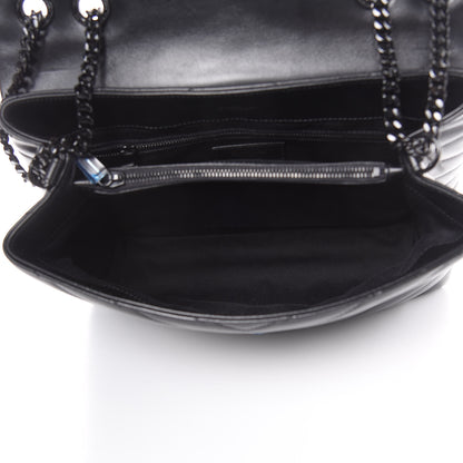 Saint Laurent Calfskin Y Quilted Monogram Medium Loulou Chain Satchel Black 5 of 15