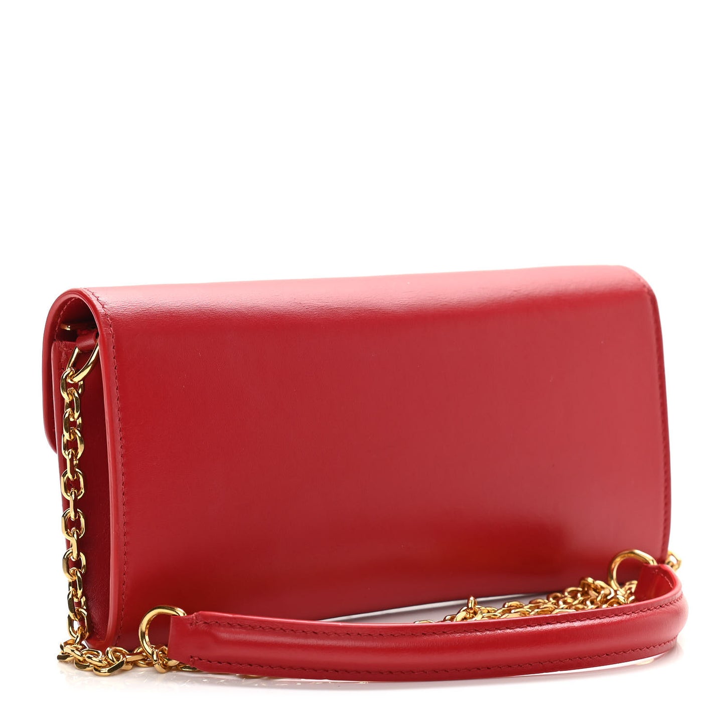 Calfskin C Wallet On Chain Bag Red