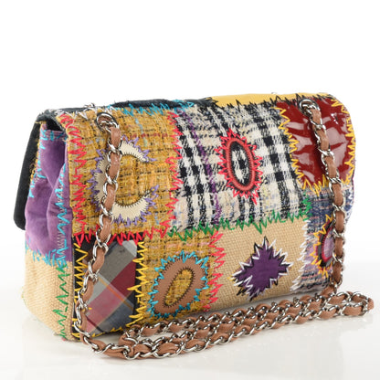 Chanel Patchwork Jumbo Flap Yellow Multicolor 3 of 11