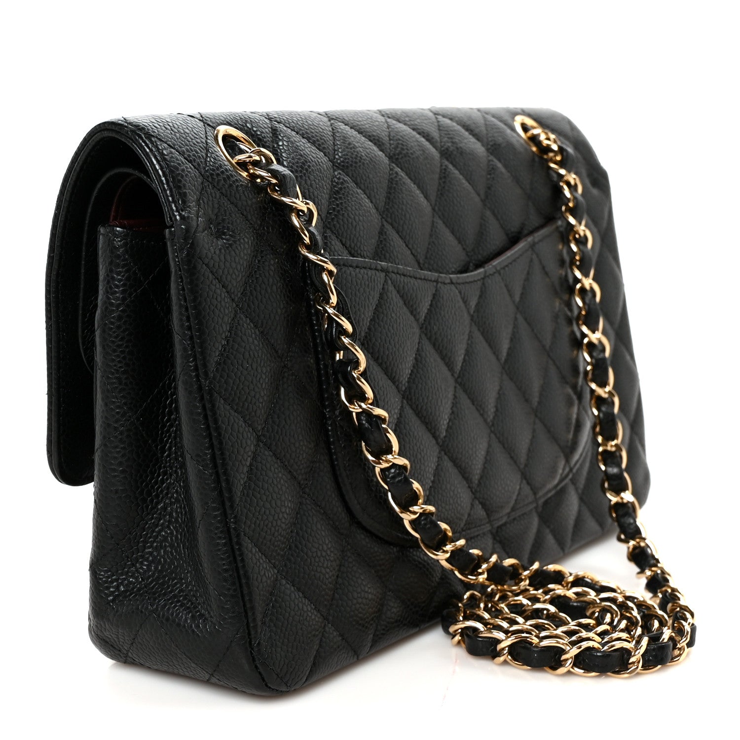 Chanel Caviar Quilted Medium Double Flap Black 2 of 10