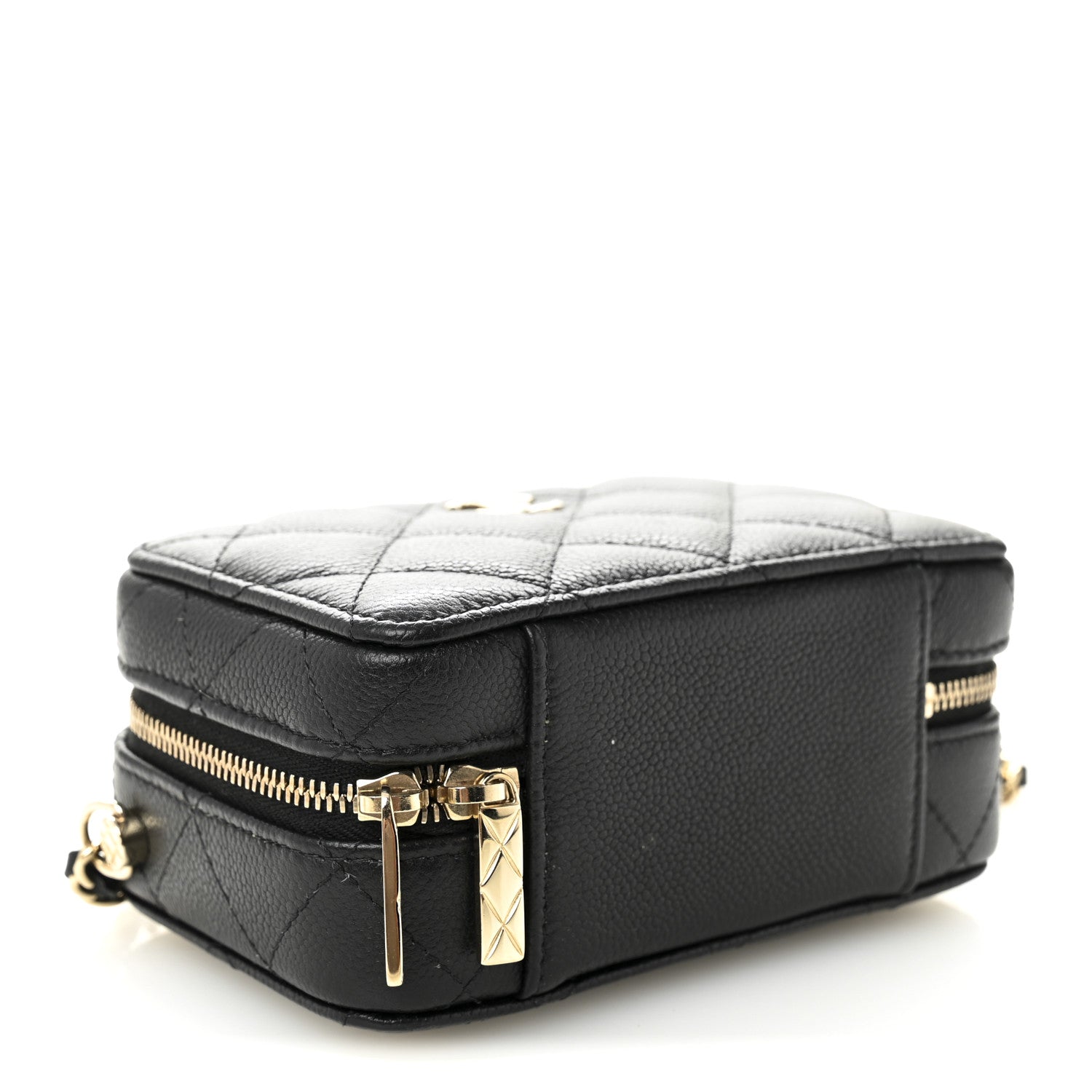 Chanel Caviar Quilted Small Top Handle Vanity Case Black 5 of 12