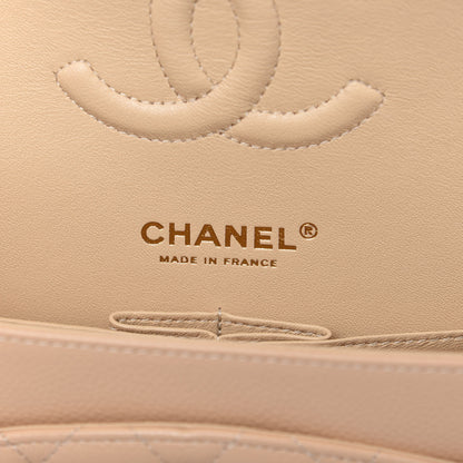 Chanel Caviar Quilted Medium Double Flap Beige 9 of 12