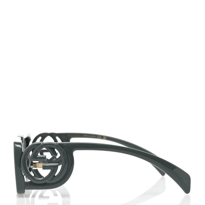 Gucci Acetate Rectangle Frame Sunglasses GG1325S Dark Grey 3 of 8