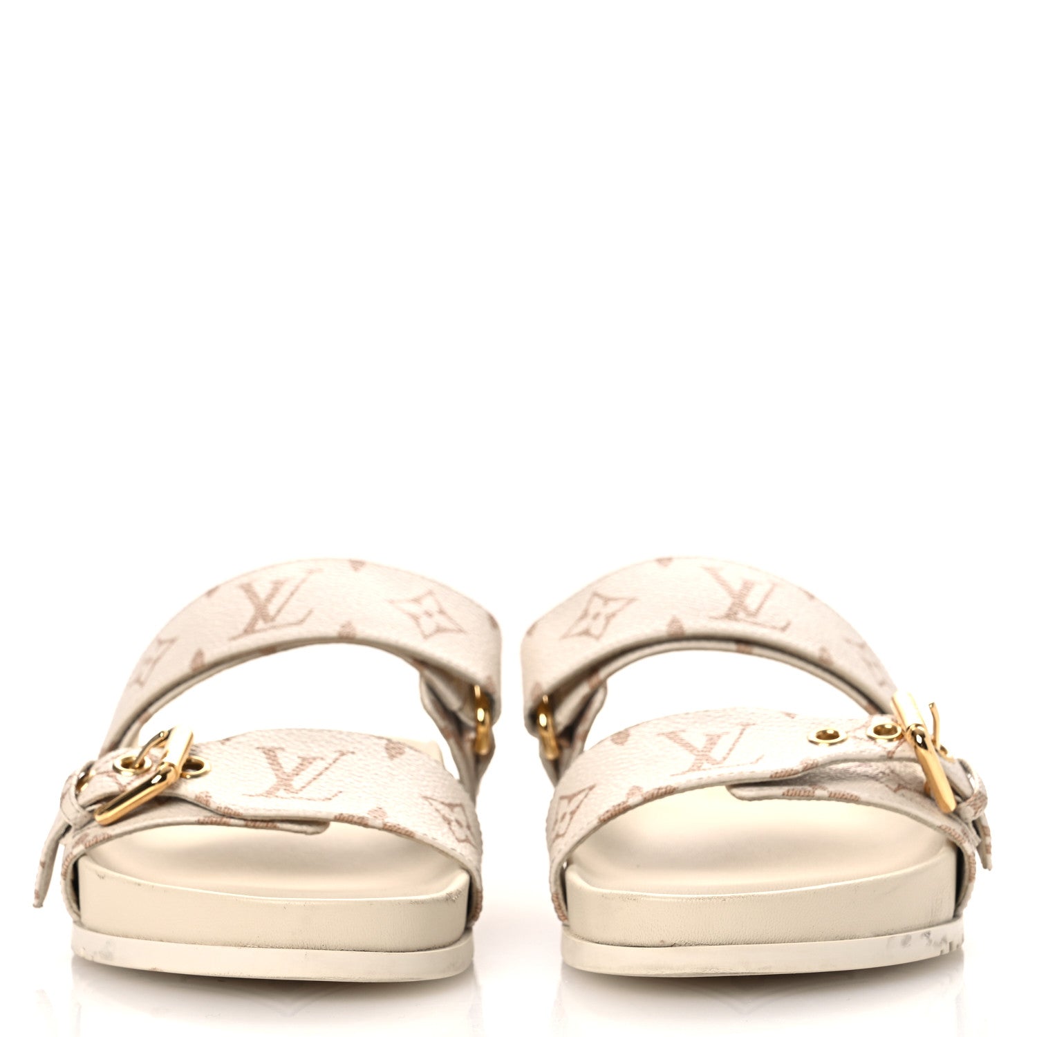 Louis Vuitton Monogram Bom Dia Flat Comfort Mule 38 Beige 3 of 14