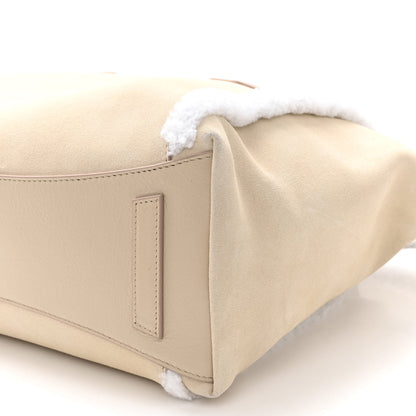 Givenchy Suede Shearling Small Antigona Natural Beige 9 of 9