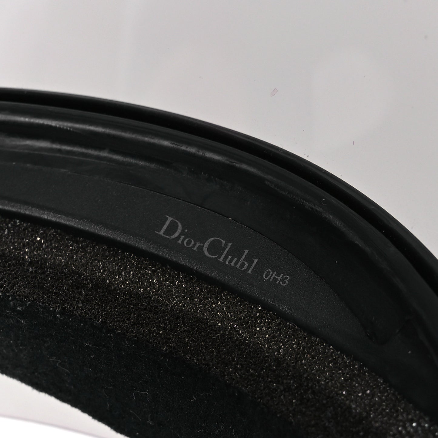 Mirrored DiorClub1 Sun Visor Black