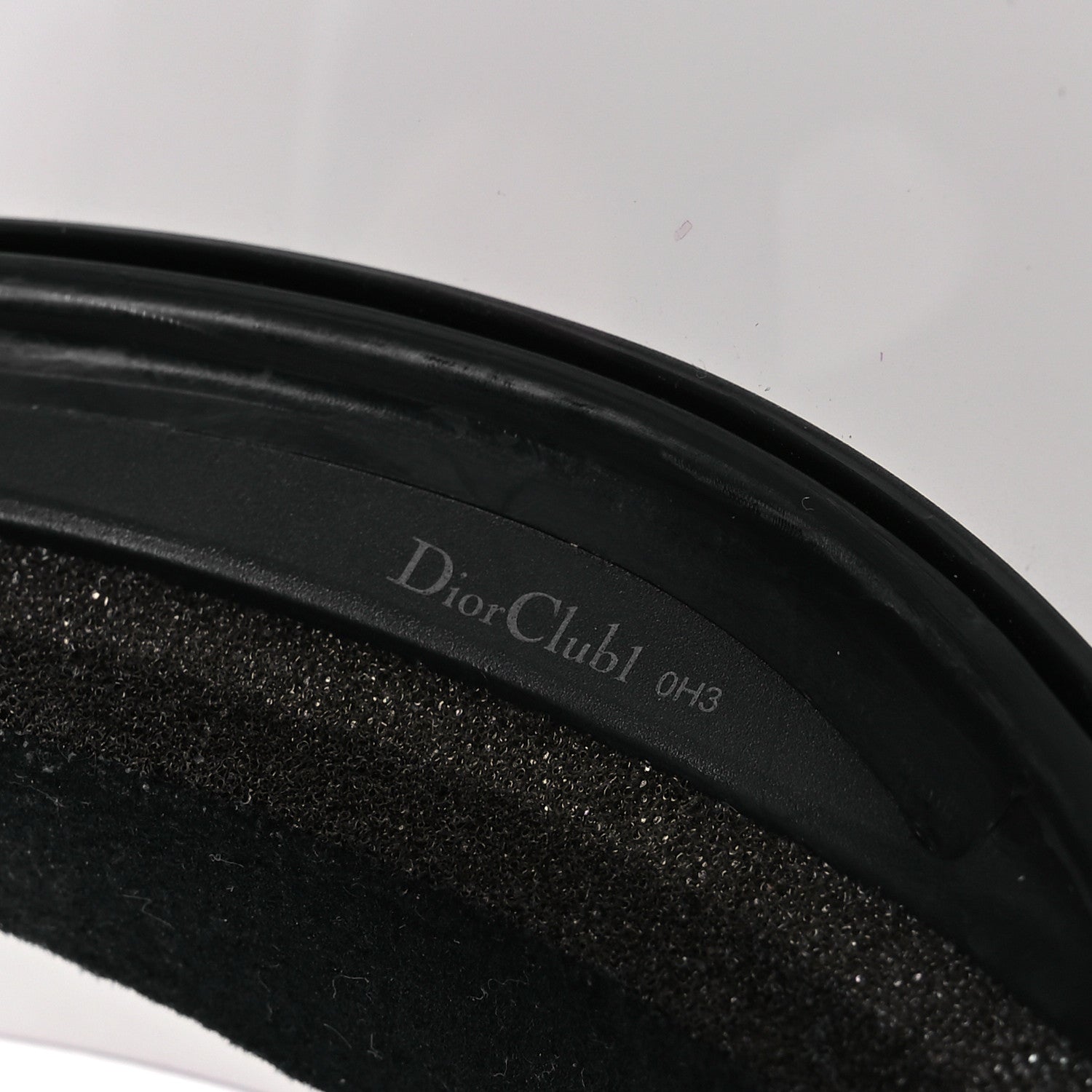 Christian Dior Mirrored DiorClub1 Sun Visor Black 8 of 10
