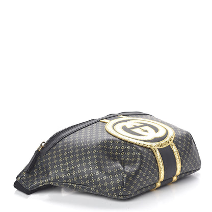 Gucci X DAPPER DAN Calfskin Laminated Ayers GG Micro Monogram Belt Bag Black 5 of 12