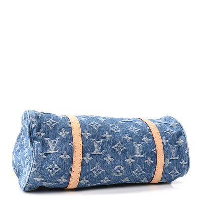 Louis Vuitton Monogram Denim Papillon Denim Blue 5 of 10