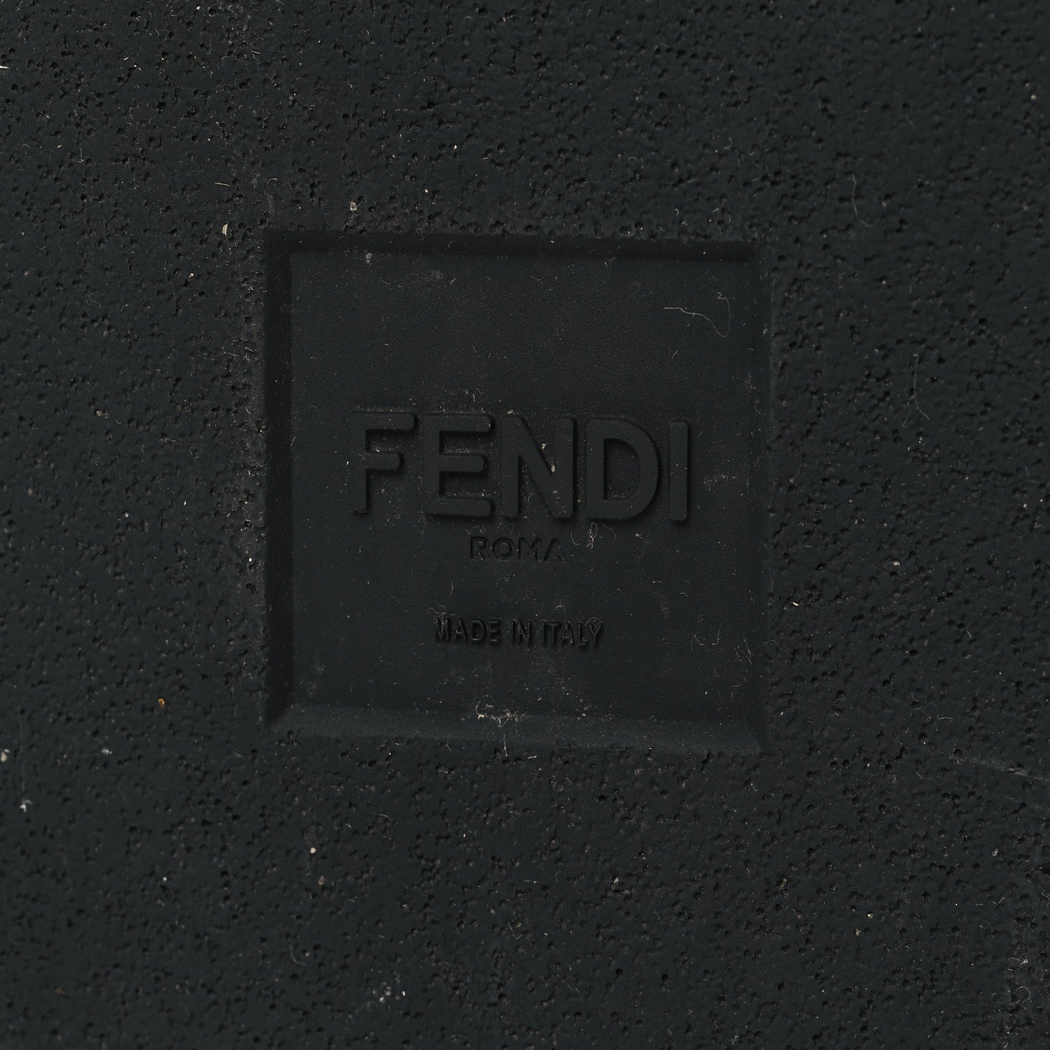 Fendi Calfskin FF Mens Slide Sandals 9 Black 7 of 8