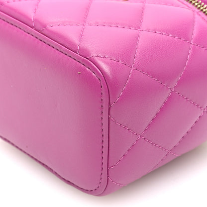 Chanel Lambskin Quilted Pearl Crush Mini Vanity Case With Chain  Purple 10 of 10