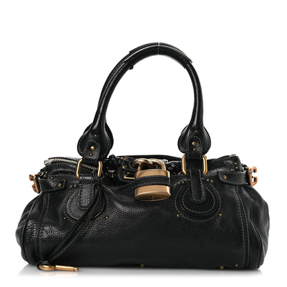 Chloe Calfskin Medium Paddington Satchel Black 1 of 12