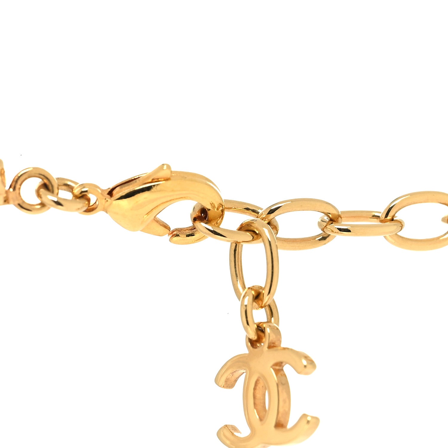 Chanel Metal Crystal CC Marquise Choker Gold 4 of 5