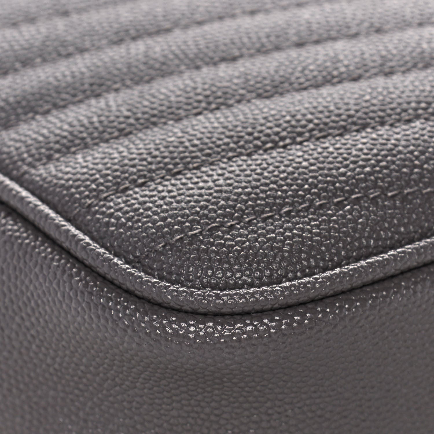Saint Laurent Grain De Poudre Matelasse Monogram Mini Lou Camera Bag Fog 9 of 13