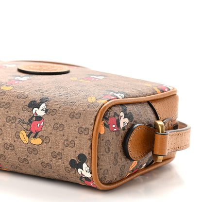 Gucci X DISNEY Mini Vintage GG Supreme Monogram Mickey Mouse Shoulder Bag Beige Vintage Sun Oil 9 of 9