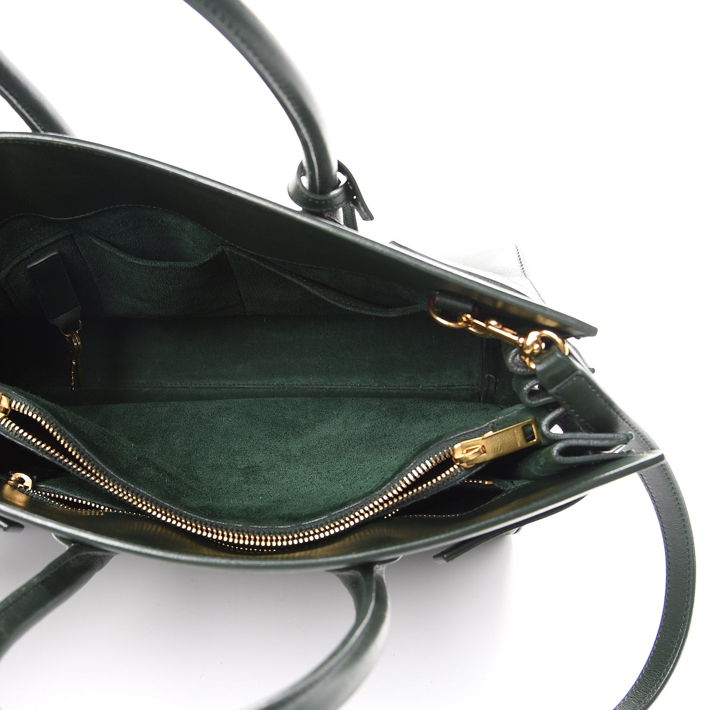 Calfskin Small Sac De Jour Dark Green
