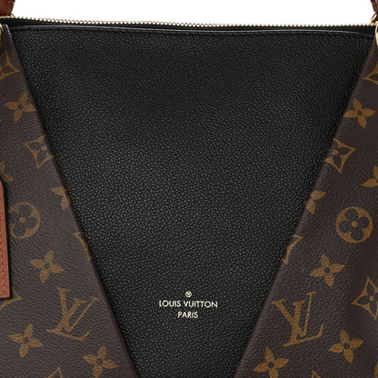 Louis Vuitton Monogram V Tote MM Black 8 of 10