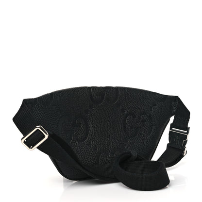 Gucci Piuma Calfskin Jumbo GG Embossed Small Belt Bag Black 3 of 10