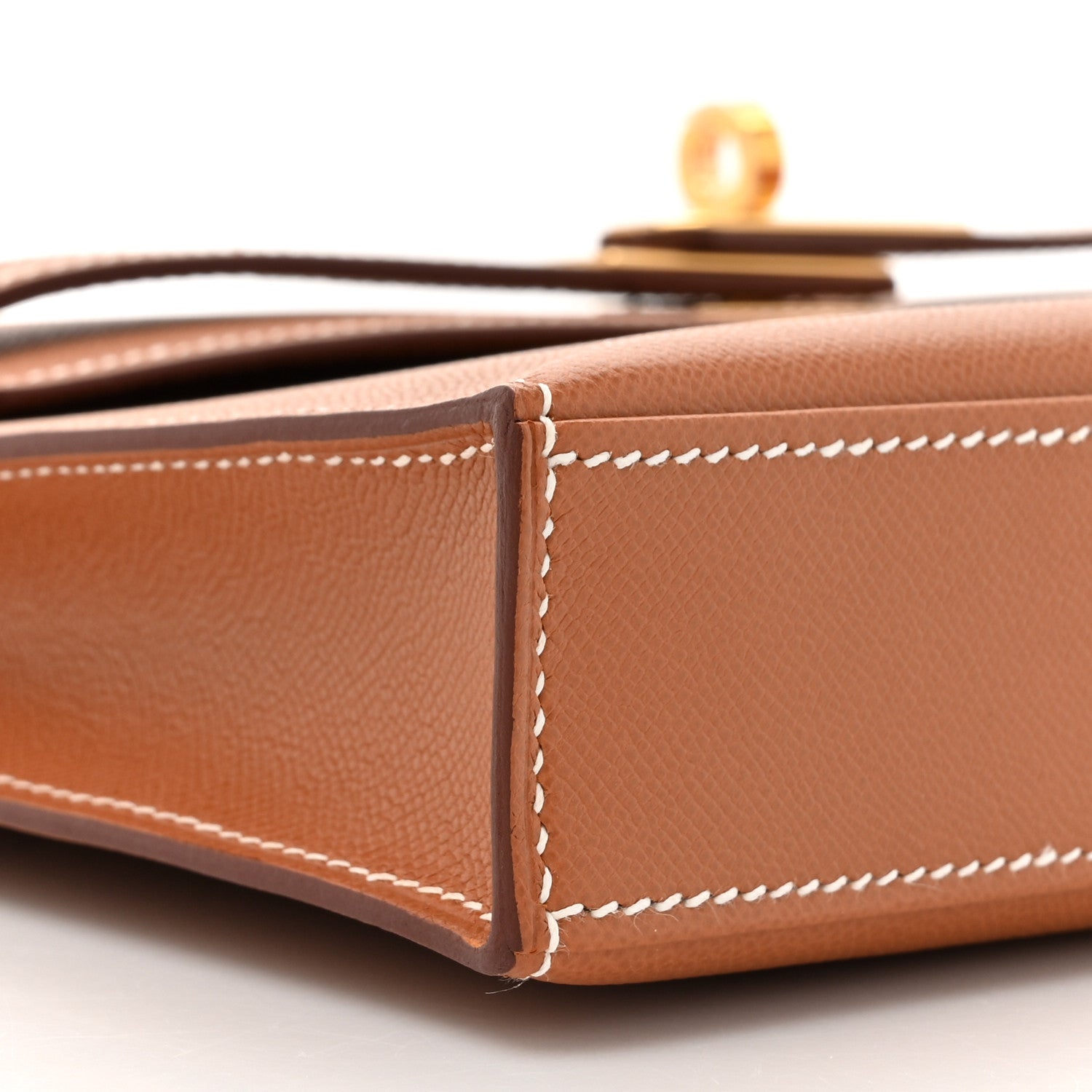 Hermes Madame Calfskin Kelly Elan Gold 10 of 11