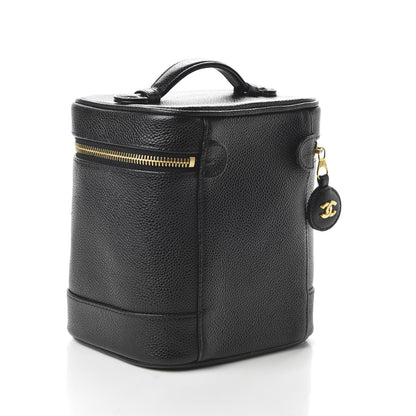 Chanel Caviar Vanity Cosmetic Case Black 3 of 11