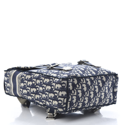 Christian Dior Oblique Backpack Blue White 3 of 10