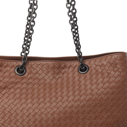 Bottega Veneta Nappa Intrecciato Large Classic Chain Strap Tote Noce 8 of 8
