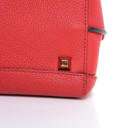 MCM Grained Calfskin Medium Milla Hobo Ruby Red 21 of 24