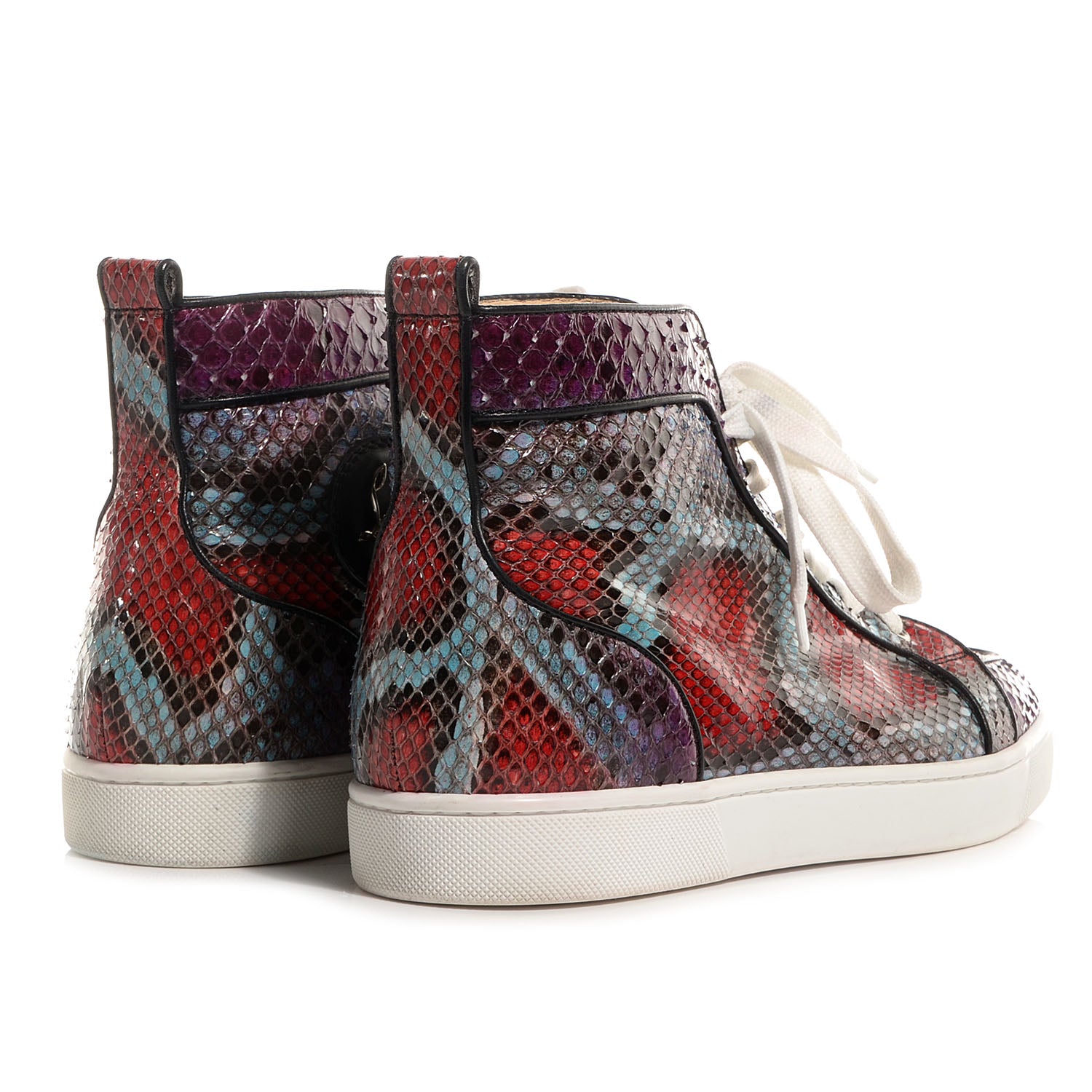 Christian Louboutin Mens Python Rantus Orlato Hightop Sneaker 43 Purple 3 of 5
