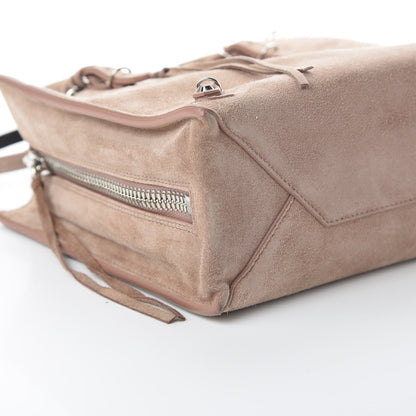 Balenciaga Baby Daim Calf Suede Papier Mini A4 Zip Around Tote Bois De Rose 6 of 11