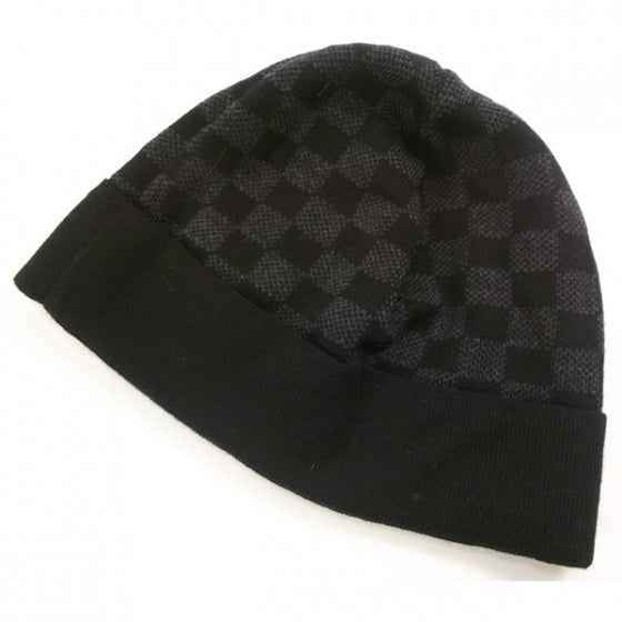 Louis Vuitton Wool Bonnet Petit Damier Beanie Hat 2 of 6
