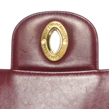 Chanel Lambskin Vertical Quilt Jumbo Flap Dark Red 5 of 8